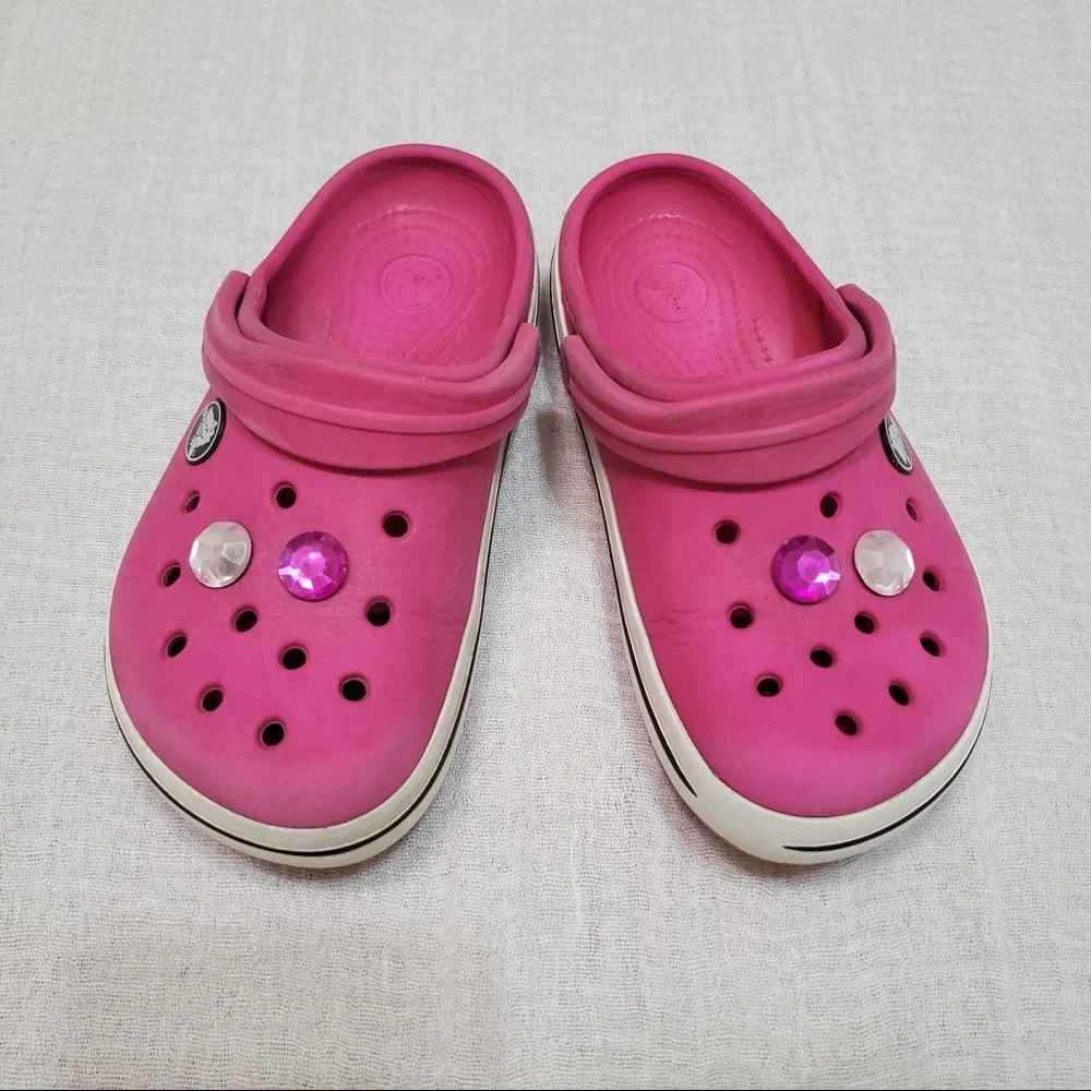 Crocs Crocband Girls Clog Pink Size 1
